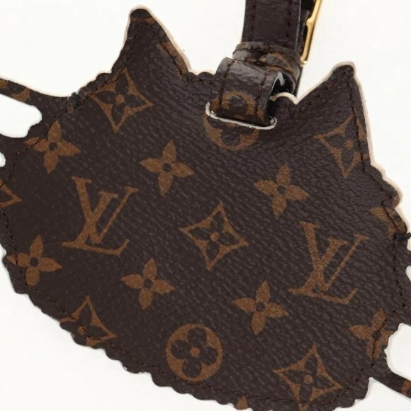 LOUIS VUITTON Monogram Catgram Porte Address Key Holder Gray MP2282 Auth 145598A - Picture 15 of 16